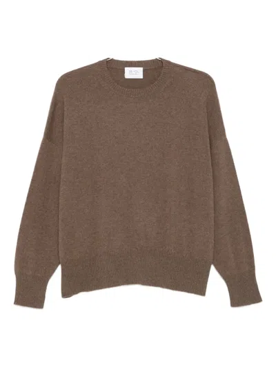 Beyou Crew-neck Cashmere Sweater In Brown