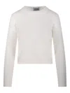 Beyou Crew-neck Long-sleeves Jumper In White