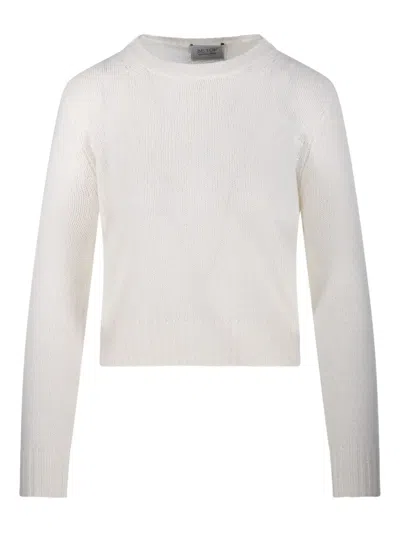 Beyou Crew-neck Long-sleeves Jumper In White