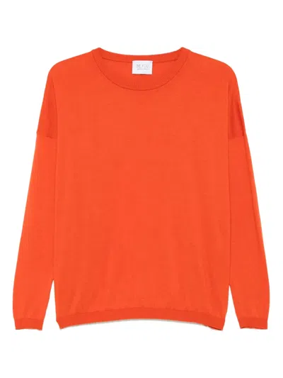 Beyou Crew-neck Sweater In Orange