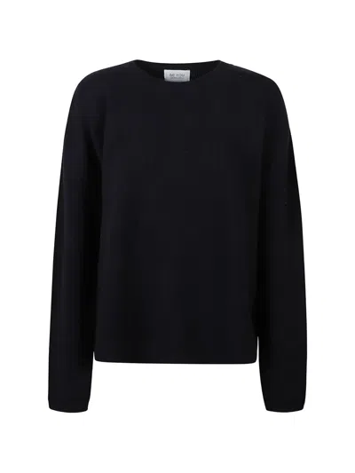Beyou Crew-neck Knitted Sweater In Blue