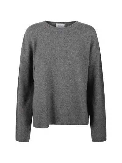 Beyou Crew-neck Knitted Sweater In Gray