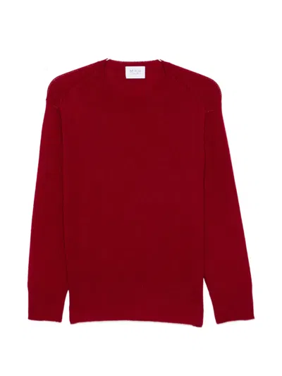Beyou Crew-neck Raglan-sleeve Sweater In Burgundy