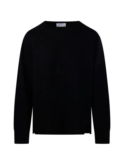 Beyou Crew-neck Sweater In Black