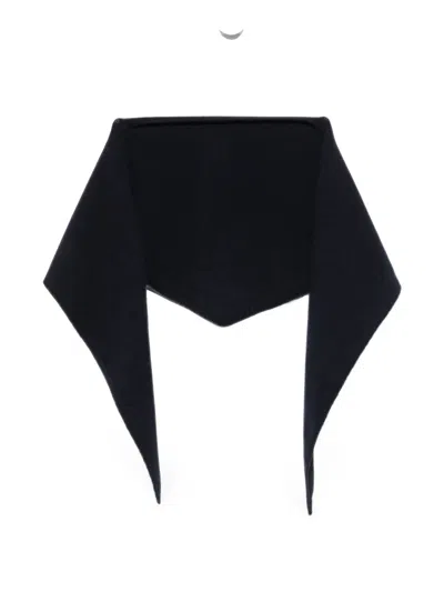 Beyou Pointed-tip Scarf In Blue