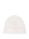 Beyou Ribbed Beanie In White