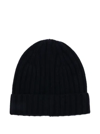 Beyou Ribbed-knit Cashmere Beanie In Black