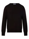 Beyou Round-neck Cashmere Knit In Brown