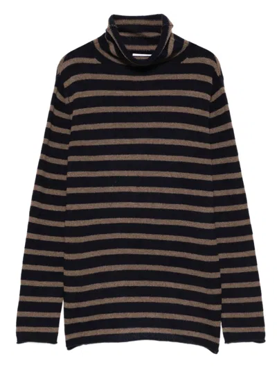 BEYOU BEYOU STRIPED CASHMERE SWEATER