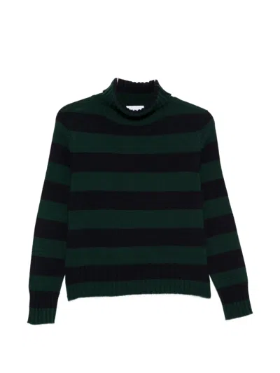 Beyou Cashmere Turtle-neck Sweater In Green