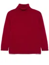 Beyou Cashmere Turtle-neck Sweater In Red
