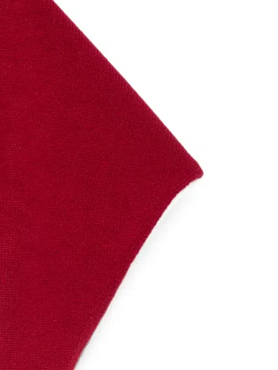 Beyou Triangular Knitted Scarf In Transparent