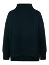 Beyou Turtleneck Ribbed Sweater In Black