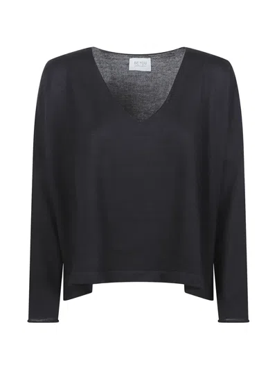 Beyou V-neck Knitwear In Black