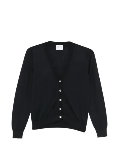Beyou V-neck Buttoned Cardigan In Black