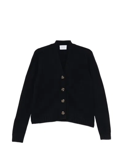 Beyou V-neck Button-up Cardigan In Blue