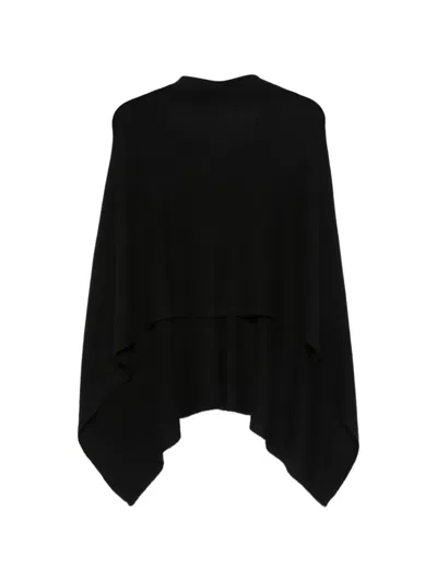 Beyou V-neck Poncho In Black