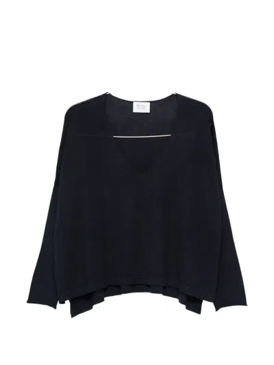 Beyou V-neck Sweater In Blue