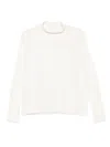 Beyou Cashmere Turtle-neck Sweater In White