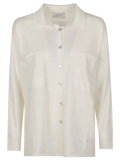 Beyou White Lightweight Fabric Shirt