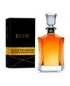 Bezrat Basic Whiskey Decanter Set, 2 Piece In Clear