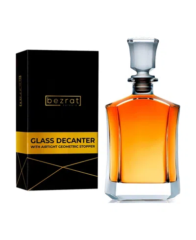Bezrat Basic Whiskey Decanter Set, 2 Piece In Clear