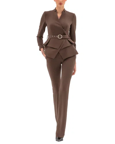 Bgl 2pc Blazer & Pant Set In Brown