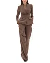 Bgl 2pc Jacket & Pant Set In Brown
