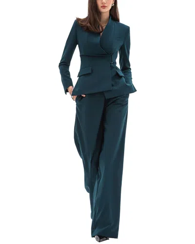 Bgl 2pc Jacket & Pant Set In Green