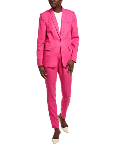 BGL 2PC LINEN-BLEND BLAZER & PANT SET