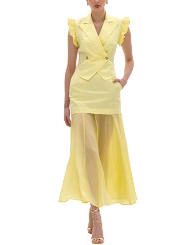 Bgl 2pc Vest & Skirt Set In Yellow