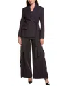 Bgl 2pc Wool Blazer & Pant Set In Purple