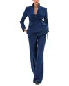 Bgl 2pc Wool-blend Blazer & Skirt Set In Blue
