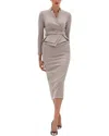 Bgl 2pc Wool-blend Jacket & Skirt Set In Gray
