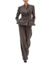 Bgl 2pc Wool-blend Jacket & Pant In Brown