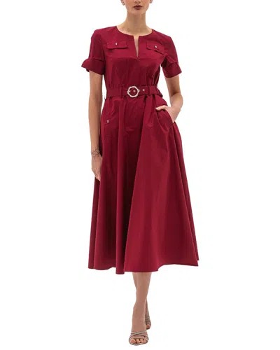 Bgl A-line Dress In Burgundy