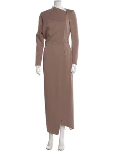 Pre-owned Bgl Asymmetrical Long Dress In Neutrals