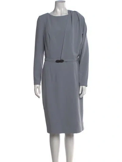 Pre-owned Bgl Bateau Neckline Knee-length Dress W/ Tags In Grey
