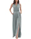 Bgl Linen-blend Jumpsuit In Gray