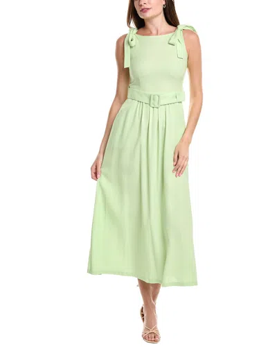 BGL BGL LINEN-BLEND MIDI DRESS