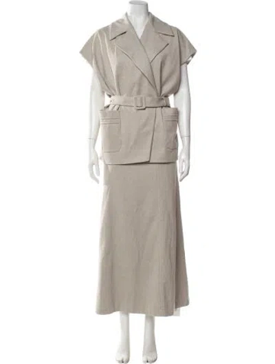 Pre-owned Bgl Linen Set In Neutrals