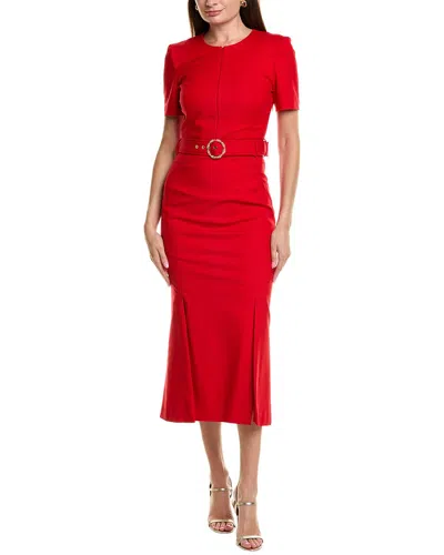 Bgl Midi Dress In Red