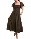 Bgl Midi Dress In Brown