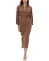 Bgl Midi Dress In Brown