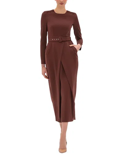 Bgl Midi Dress In Burgundy