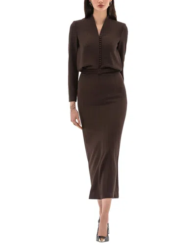 Bgl Midi Dress In Brown