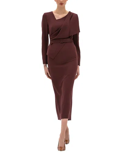 Bgl Midi Dress In Brown