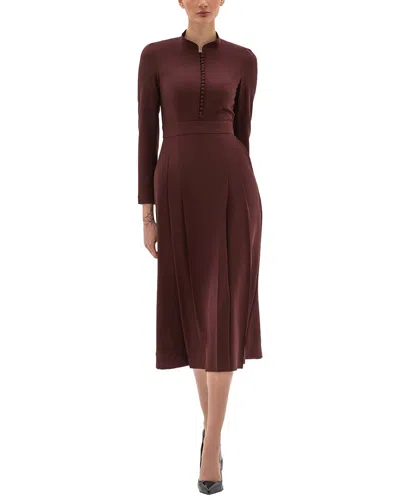 Bgl Midi Dress In Burgundy