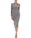 Bgl Midi Dress In Gray