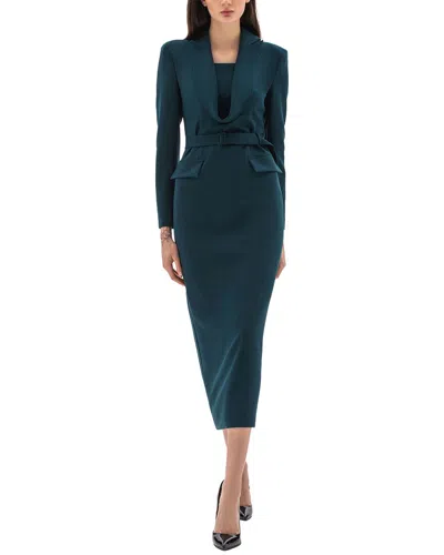Bgl Midi Dress In Green